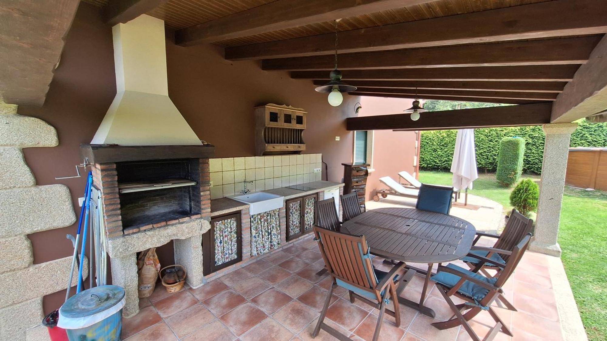 Chalet Rural 400 M Playa Piscina Barbacoa Chimenea Bueu Kültér fotó